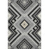 5' X 8' Black Gray And Silver Tribal Washable Area Rug With UV Protection