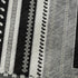 5' X 8' Black Gray And Silver Tribal Washable Area Rug With UV Protection