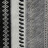 5' X 8' Black Gray And Silver Tribal Washable Area Rug With UV Protection