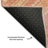 5' X 8' Coral Pink And Ivory Tribal Washable Area Rug With UV Protection