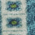 5' X 8' Lime Green Teal And Ivory Tribal Washable Area Rug With UV Protection