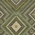 8' X 10' Olive Green Ivory And Brown Tribal Washable Area Rug With UV Protection