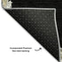 8' X 10' Black Ivory And Gold Oriental Washable Area Rug With UV Protection