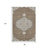 8' X 10' Brown Beige And Gray Oriental Washable Area Rug With UV Protection