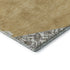 5' X 8' Gold Ivory And Gray Oriental Washable Area Rug With UV Protection