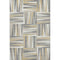 5' X 8' Beige Ivory And Gold Geometric Washable Area Rug With UV Protection