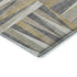 5' X 8' Beige Ivory And Gold Geometric Washable Area Rug With UV Protection