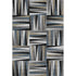 5' X 8' Black Beige And Ivory Geometric Washable Area Rug With UV Protection