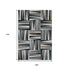 9' X 12' Black Beige And Ivory Geometric Washable Area Rug With UV Protection