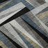 9' X 12' Black Beige And Ivory Geometric Washable Area Rug With UV Protection