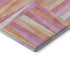 5' X 8' Blush Peach And Ivory Geometric Washable Area Rug With UV Protection
