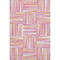 8' X 10' Blush Peach And Ivory Geometric Washable Area Rug With UV Protection