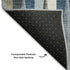 5' X 8' Denim Blue Ivory And Taupe Geometric Washable Area Rug With UV Protection