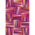 5' X 8' Burgundy Purple And Orange Geometric Washable Area Rug With UV Protection