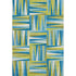 8' X 10' Teal Green And Ivory Geometric Washable Area Rug With UV Protection