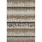 8' X 10' Brown Beige And Ivory Striped Washable Area Rug With UV Protection