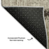 8' X 10' Brown Beige And Ivory Striped Washable Area Rug With UV Protection