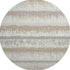 8' Ivory Beige And Gray Striped Washable Round Rug With UV Protection
