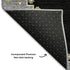 5' X 8' Black Beige And Gold Oriental Washable Area Rug With UV Protection