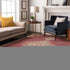 9' X 12' Blush Gray And Pink Oriental Washable Area Rug With UV Protection