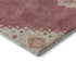 9' X 12' Blush Gray And Pink Oriental Washable Area Rug With UV Protection