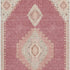 9' X 12' Blush Gray And Pink Oriental Washable Area Rug With UV Protection