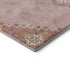 5' X 8' Pink Ivory And Gray Oriental Washable Area Rug With UV Protection