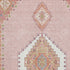 5' X 8' Pink Ivory And Gray Oriental Washable Area Rug With UV Protection
