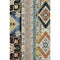 5' X 8' Black Copper And Gold Southwestern Washable Area Rug With UV Protection