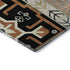 5' X 8' Black Copper And Gold Southwestern Washable Area Rug With UV Protection