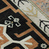 5' X 8' Black Copper And Gold Southwestern Washable Area Rug With UV Protection