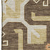 5' X 8' Brown Gray And Gold Southwestern Washable Area Rug With UV Protection