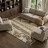 8' X 10' Brown Gray And Gold Southwestern Washable Area Rug With UV Protection