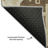8' X 10' Brown Gray And Gold Southwestern Washable Area Rug With UV Protection