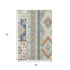5' X 8' Ivory Copper And Teal Southwestern Washable Area Rug With UV Protection