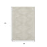 8' X 10' Beige And Ivory Geometric Washable Area Rug With UV Protection