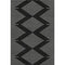5' X 8' Black And Ivory Geometric Washable Area Rug With UV Protection