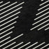 5' X 8' Black And Ivory Geometric Washable Area Rug With UV Protection