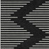 5' X 8' Black And Ivory Geometric Washable Area Rug With UV Protection