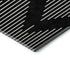 8' X 10' Black And Ivory Geometric Washable Area Rug With UV Protection