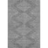 5' X 8' Charcoal And Silver Geometric Washable Area Rug With UV Protection