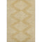 5' X 8' Gold And Ivory Geometric Washable Area Rug With UV Protection