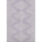5' X 8' Lavender And Ivory Geometric Washable Area Rug With UV Protection