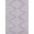 5' X 8' Lavender And Ivory Geometric Washable Area Rug With UV Protection