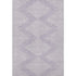 5' X 8' Lavender And Ivory Geometric Washable Area Rug With UV Protection
