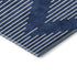 5' X 8' Navy Blue And Ivory Geometric Washable Area Rug With UV Protection