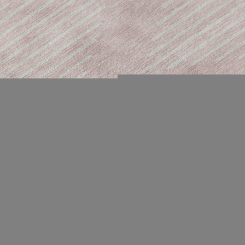 5' X 8' Pink And Ivory Geometric Washable Area Rug With UV Protection