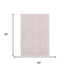 5' X 8' Pink And Ivory Geometric Washable Area Rug With UV Protection