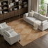 8' X 10' Rust And Beige Geometric Washable Area Rug With UV Protection