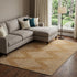 9' X 12' Rust And Beige Geometric Washable Area Rug With UV Protection